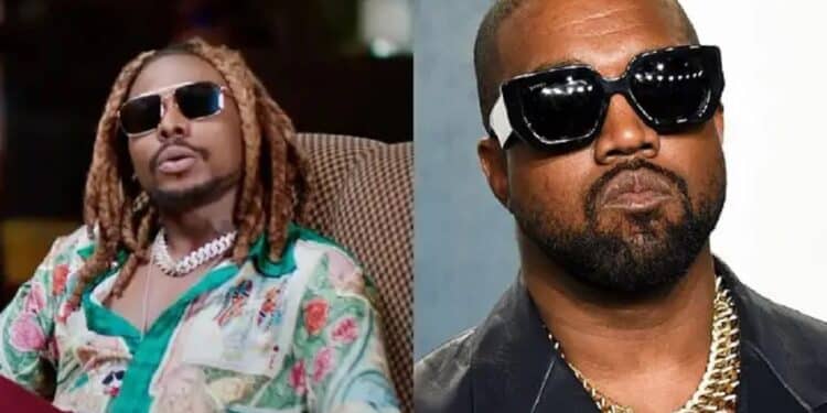 Kanye West with Asake