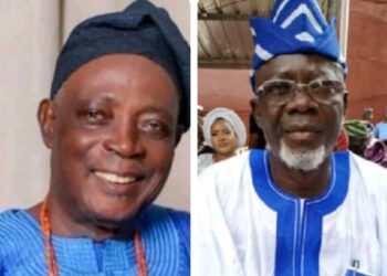 High Chief Rasidi Ladoja with Prof Olagoke