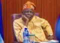 Bola Ahmed Tinubu addressing a political coalition meeting in Nigeria - Tinubu Presidency