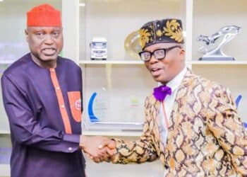 Wale Ojo-Lanre with Abiodun Oyebanji of Ekiti