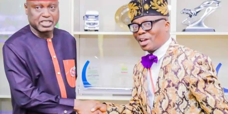 Wale Ojo-Lanre with Abiodun Oyebanji of Ekiti