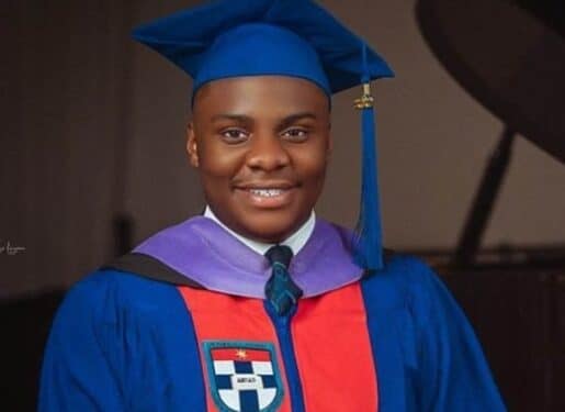 Chijoke Ukomadu first-class in Law at Afe Babalola University