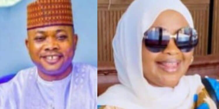 Hajia Bilqis Abdul with Usman Ododo