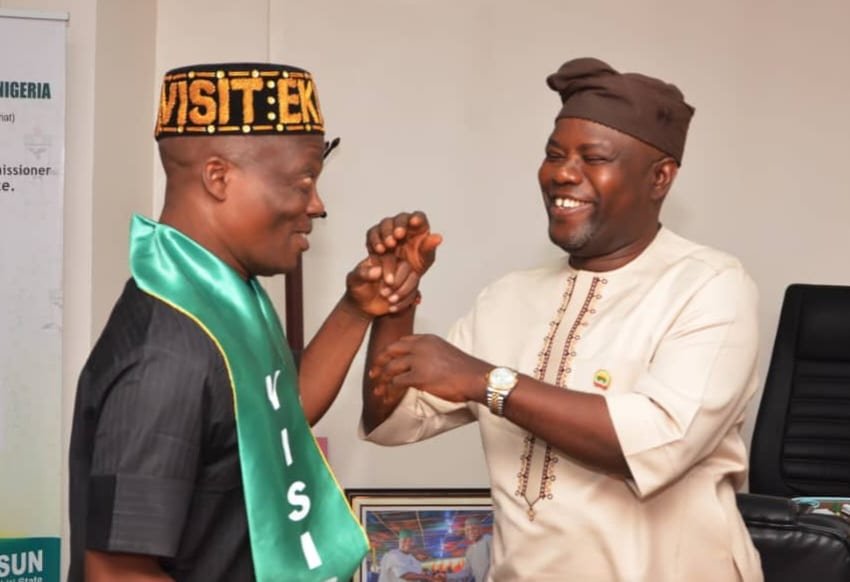Wale Ojo-Lanre with Hon Taiwo Olatunbosun