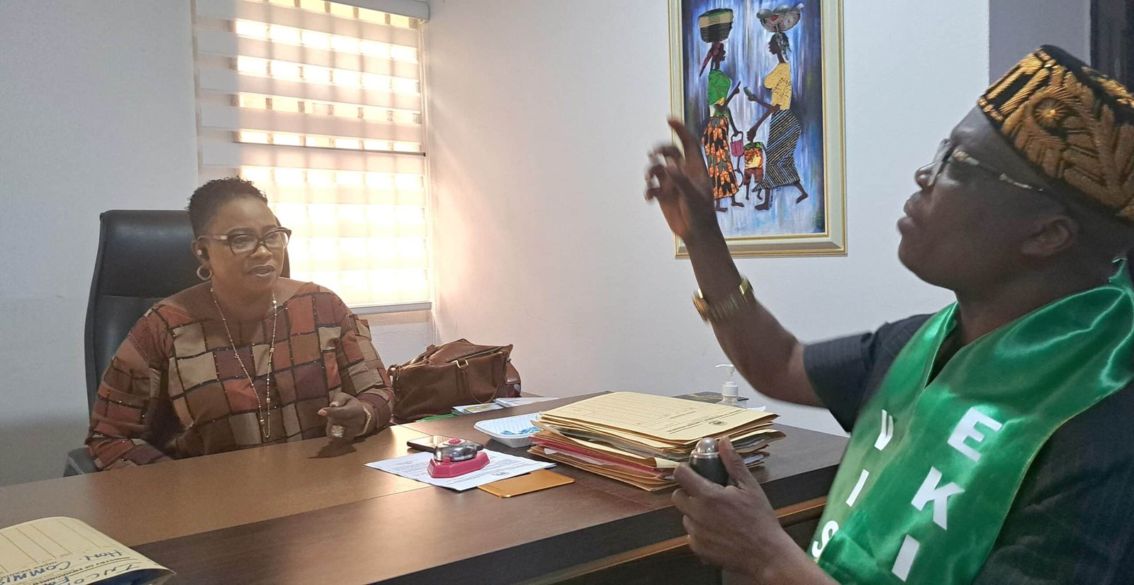 Wale Ojo-Lanre with Hon Tosin Aluko-Ajisafe