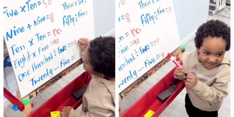 2-Year-Old Goes Viral For Solving Complex Math Problems After His Parents Noticed His Interest In Numbers When He Was 4 Months Old Devan-1