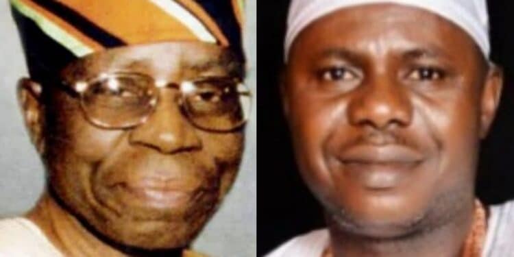 Bola Ige with Adesina Akinpelu