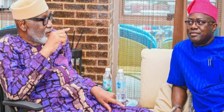 Rotimi Akeredolu with Seyi Makinde