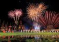 Traditional-Thai-in-Loy-Krathong-festival-showing-in-Wat-Mahathat-Sukhothai-historical-park-Thailand New Year