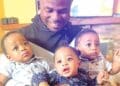 Yinka Ayefele and his triplets