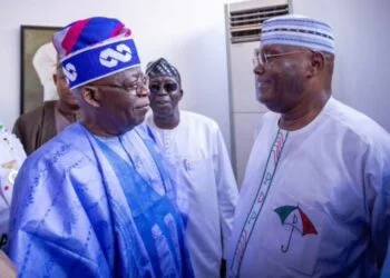 Bola Tinubu with Atiku Abubakar over killings in Nigeria