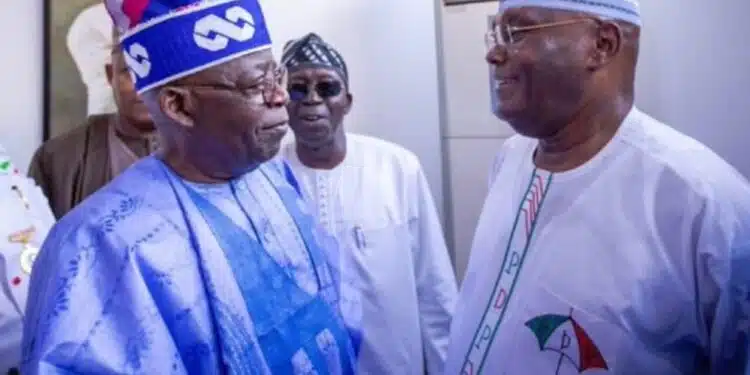 Bola Tinubu with Atiku Abubakar over killings in Nigeria