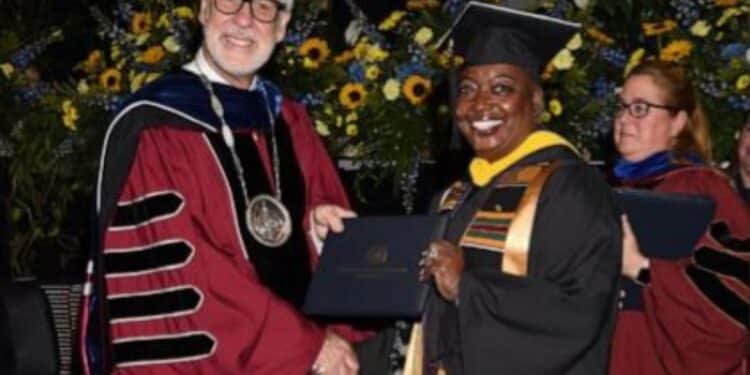 Great-Grandmother Robyn Roberts Graduates From US University