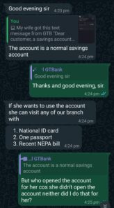 GTBank Allegations on unsolicited account openings