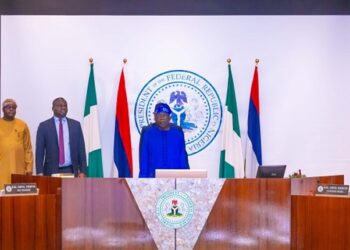 Tinubu-meets-with-governors on Insecurity in Nigeria and Steve Oronsaye Report at FEC Meeting