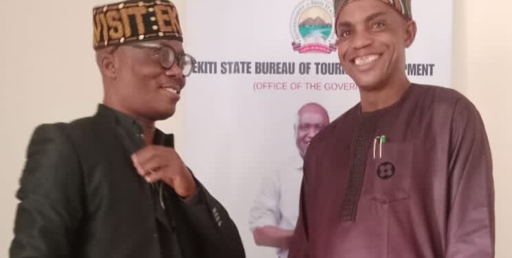 Wale Ojo-Lanre with Hon Ayeni on Elefon Festival