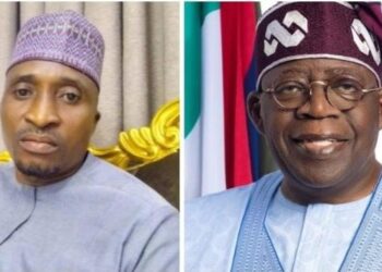 Abayomi Christopher Odufuwa with Bola Tinubu