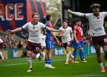 Man City Whitewash Crystal Palace To Keep Pace With Liverpool