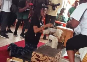 Oluyin of Iyin Ekiti Adopts Tourism Minister Lola Ade-John