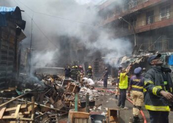 Three Buildings Collapse In Lagos Market Fire