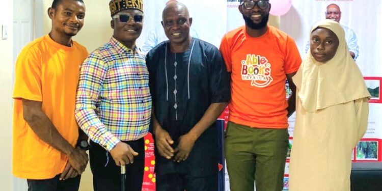 Wale Ojo Lanre with Deaf Association of Nigeria