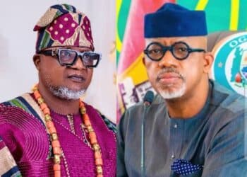 Chief Adewale Adesina with Dapo Abiodun