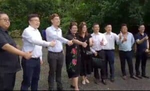 Chinese Consular-General in Nigeria, HE Yan Yuqing, at Arinta Waterfalls