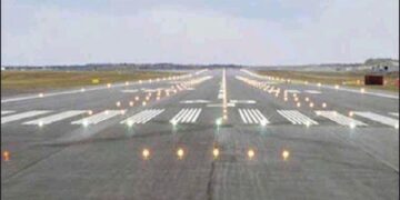 A domestic airplane on a Nigerian runway representing the Fly Now Pay Later scheme - Lagos Airport runaway