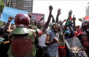 Chaos in Kenya as protesters storm parliament