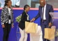 Kwakye Donkor presented gifts to some of the participants at the 2024 Africa Youth in Tourism Summit and Challenge, held in Windhoek, Namibia