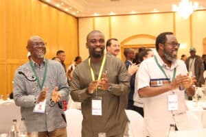 Nicholas Bortey with Profs