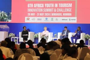 Panel speakers at the 6th Africa Youth in Tourism Innovation Summit and Challenge