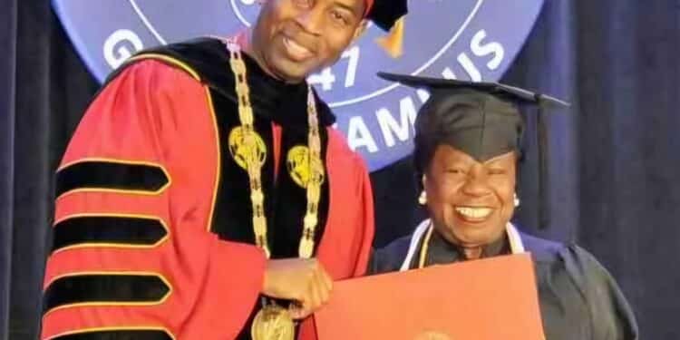 82 year old retired nurse Mae Beale graduates from the university of Maryland