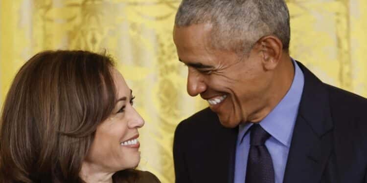 Kamala Harris and Barack Obama