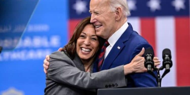 US Elections Joe Biden with Kamala Harris