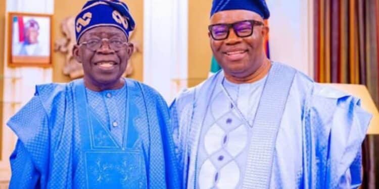 Godswill Akpabio with Bola Tinubu