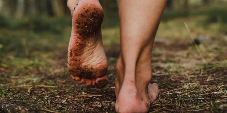 health benefits of walking barefoot