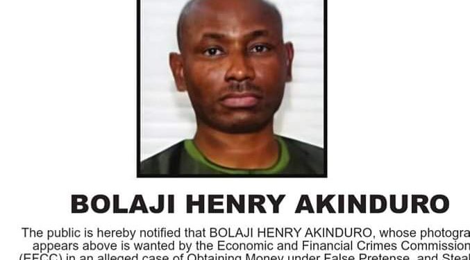 EFCC Declares Henry Akinduro, Total Grace Oil And Gas Investment Limited Wanted For Alleged Fraud