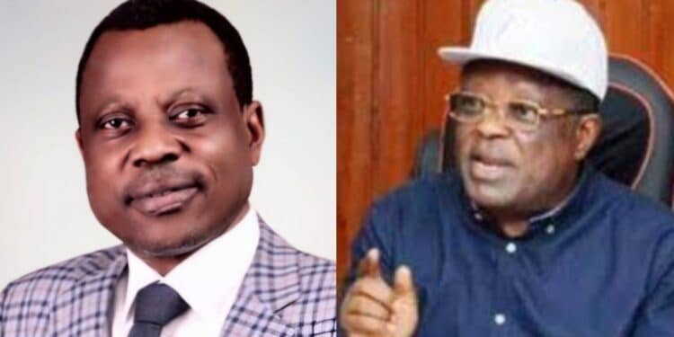 David Umahi with Aderemi Oseni on Nigerian Roads