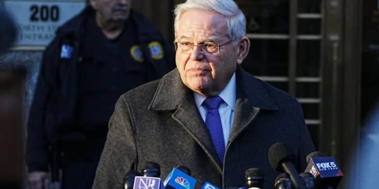 After his sentencing former Senator Robert Menendez
