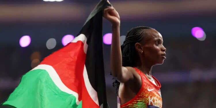 Kenyas Beatrice Chebet smashes her own 5000m