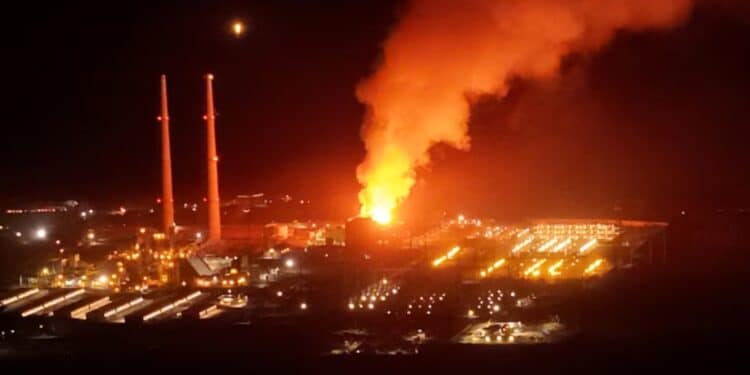 Vistra Battery Storage Facility In Flames