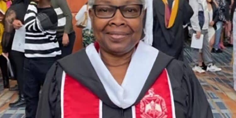 Rebecca Inge Black Grandmother Graduate from Shaw University