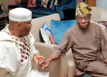 Atiku Abubakar with Olusegun Obasanjo