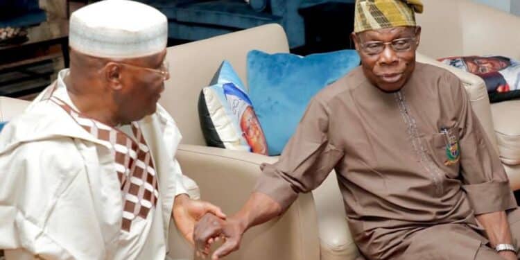 Atiku Abubakar with Olusegun Obasanjo
