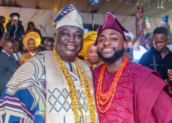 Davido with Timi of Ede, Oba Adesola Lawal