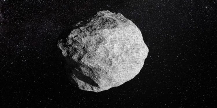 Orbit asteroid artist-impression