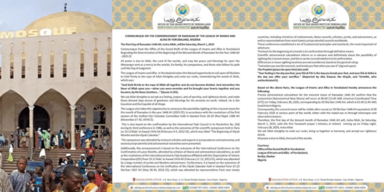 Yoruba League of Imam on Ramadan