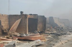 Fire Razes Aleshinloye Market in Ibadan