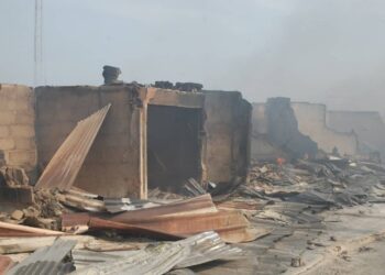 Fire Razes Aleshinloye Market in Ibadan